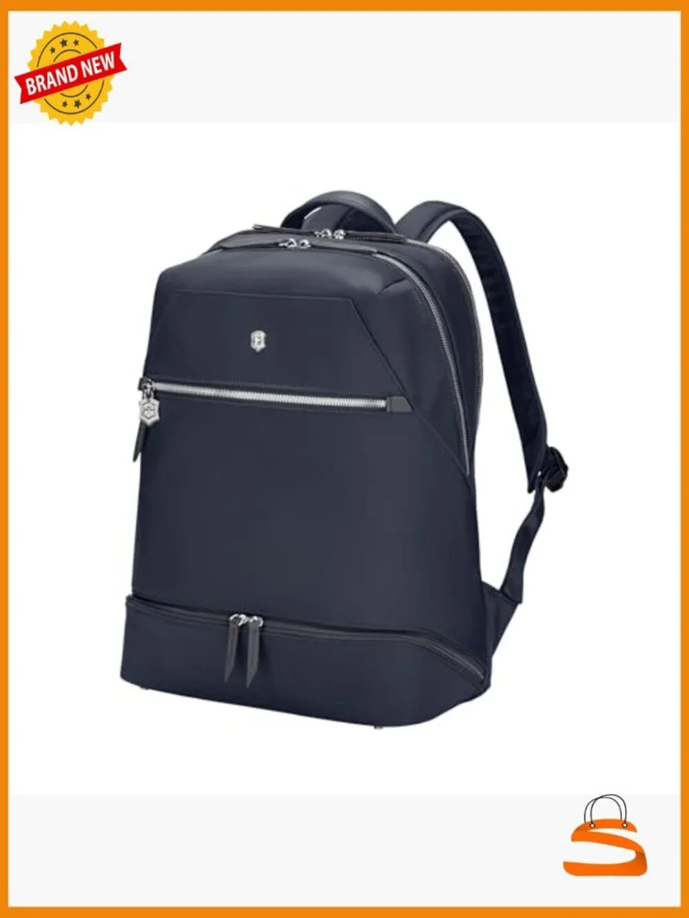Laptop Backpack with Removable Wristlet Clutch - 15in-18L Water Resistant